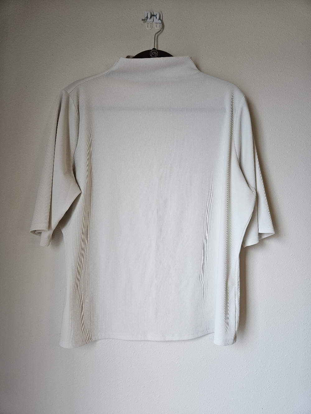 Worthington Cream Ribbed Knit Top